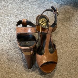 Vince Camuto T Strap Wedge